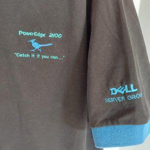 Men's XL Polo Shirt Dell Server Group PowerEdge 2100 Roadrunner
